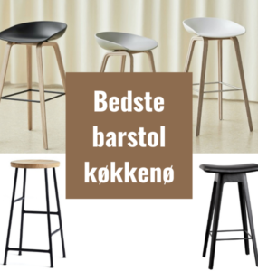 Barstol til køkkenø - guide med 10 fede køkken barstole